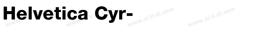 Helvetica Cyr字体转换